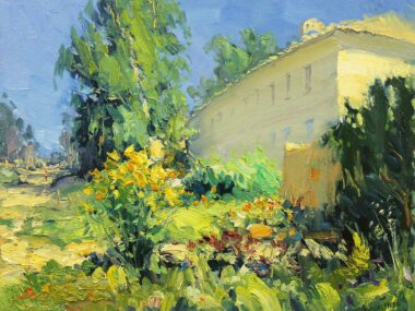 Пейзаж с жёлтым