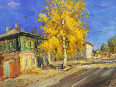 Берёза в золоте