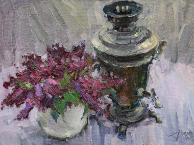 Самовар и сирень