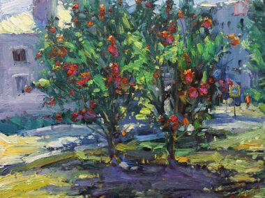 Красный на зелёном