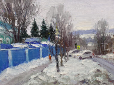 Заснеженный город