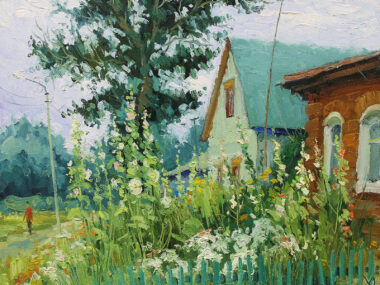 В июле